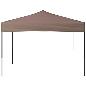 Partytent inklapbaar 3x3 m taupe 3