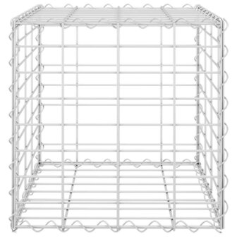 Gabion plantenbak verhoogd kubus 40x40x40 cm staaldraad 4