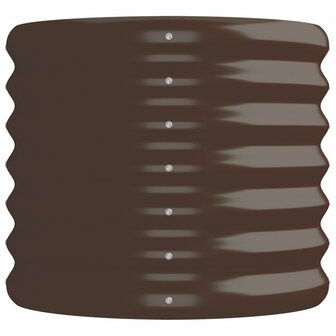 Plantenbak 152x40x36 cm gepoedercoat staal bruin 4