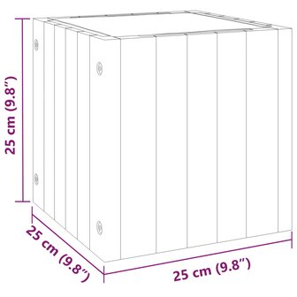 Plantenbak 25x25x25 cm massief acaciahout 9