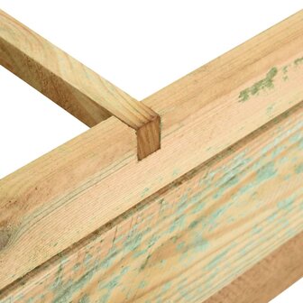 Plantenbak verhoogd 90x90x20 cm ge&iuml;mpregneerd hout 4