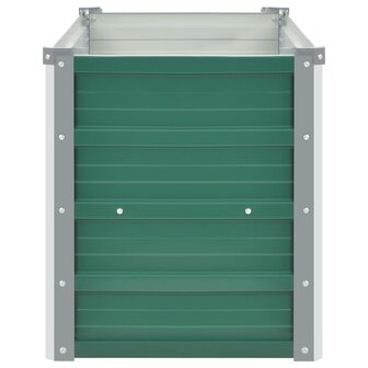Plantenbak verhoogd 100x40x45 cm gegalvaniseerd staal groen 5