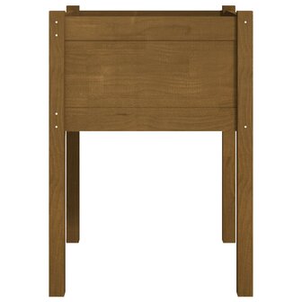 Plantenbak 50x50x70 cm massief grenenhout honingbruin 4