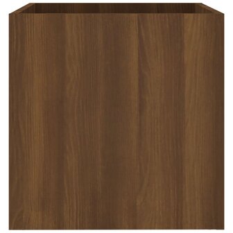 Plantenbak 40x40x40 cm bewerkt hout bruineiken 1
