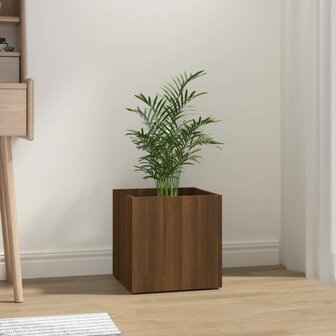 Plantenbak 40x40x40 cm bewerkt hout bruineiken 5