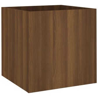Plantenbak 40x40x40 cm bewerkt hout bruineiken 7