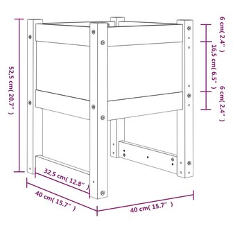 Plantenbak 40x40x52,5 cm massief grenenhout 7