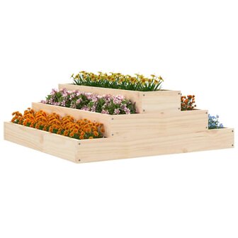 Plantenbak 80x80x27 cm massief grenenhout 3