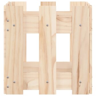 Plantenbak met hekontwerp 30x30x30 cm massief grenenhout 5