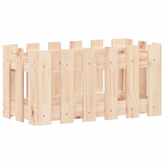 Plantenbak met hekontwerp 60x30x30 cm massief grenenhout 4