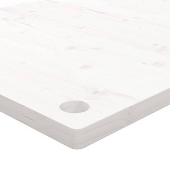 Bureaublad 110x55x2,5 cm massief grenenhout wit 5