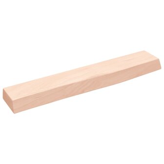 Wandschap 60x10x4 cm onbehandeld massief eikenhout 2