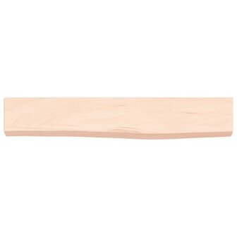 Wandschap 60x10x4 cm onbehandeld massief eikenhout 4