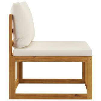 2-delige Loungeset met kussens massief acaciahout 4