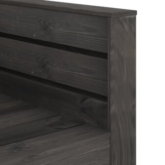2-delige Loungeset pallet ge&iuml;mpregneerd grenenhout grijs 6