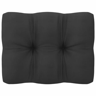 2-delige Loungeset met kussens massief grenenhout wit 7
