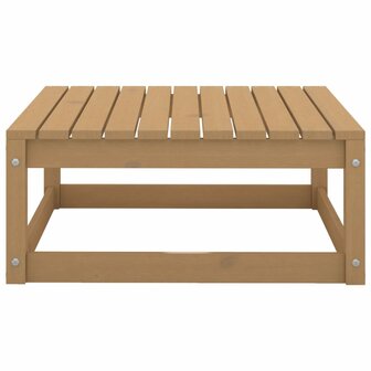 2-delige Loungeset met kussens grenenhout honingbruin 5