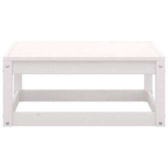 2-delige Loungeset met kussens massief grenenhout wit 8