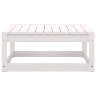2-delige Loungeset met kussens massief grenenhout wit 9