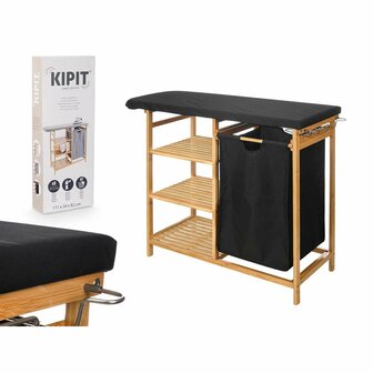 Strijkplank Kipit 1443FL BAMBOO Zwart Stof Bamboe 2