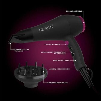 F&ouml;hn Revlon RVDR5251 Zwart / Ros&eacute;goud 2000 W 3