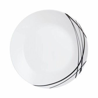 Dinerbord Arcopal Domitille Negro Tweekleurig Glas 25 cm (12 Stuks) 3