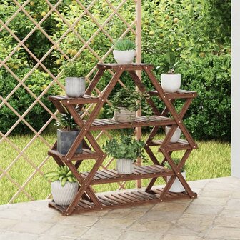 Plantenstandaard 110x25x105 cm massief vurenhout 1