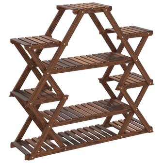 Plantenstandaard 110x25x105 cm massief vurenhout 2