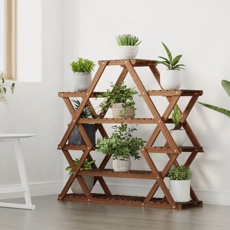Plantenstandaard 110x25x105 cm massief vurenhout 3