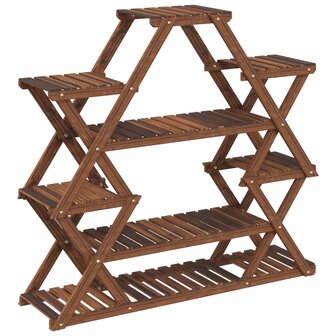 Plantenstandaard 110x25x105 cm massief vurenhout 6