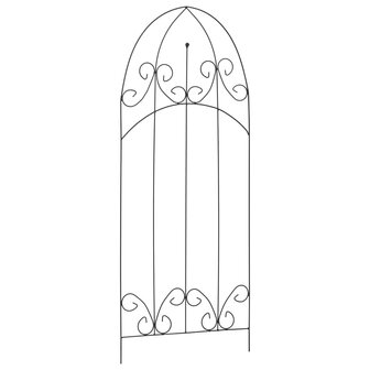 Plantenklimrekken 3 st 40x100 cm ijzer zwart  3