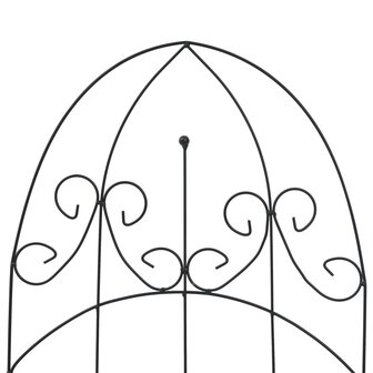 Plantenklimrekken 3 st 40x100 cm ijzer zwart  4
