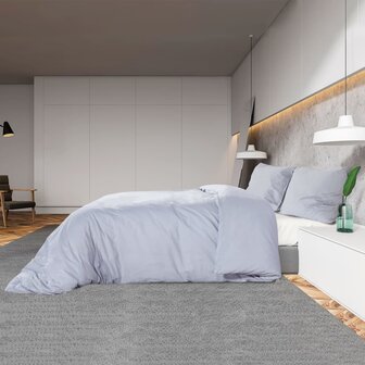 Dekbedovertrekset lichtgewicht 155x220 cm microvezel grijs 4