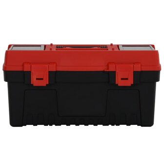 2 st Gereedschapskisten polypropeen zwart en rood 3