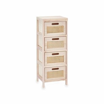 Ladekast GiftDecor Rattan Natuurlijk 27 x 73 x 25 cm 4 lades 1