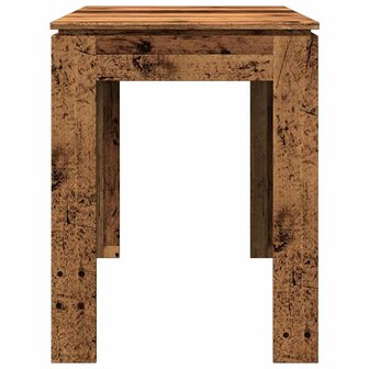 Eettafel 120x60x76 cm bewerkt hout oud houtkleurig 5