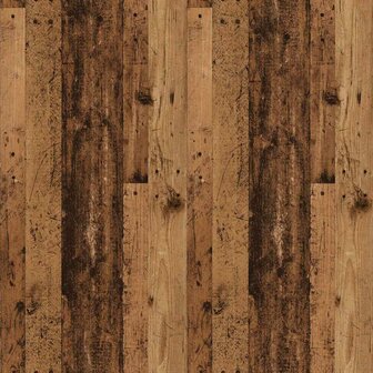Eettafel 120x60x76 cm bewerkt hout oud houtkleurig 8
