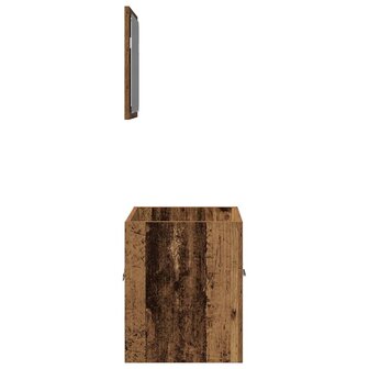 2-delige Badkamermeubelset bewerkt hout oud houtkleurig 7