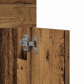 2-delige Badkamermeubelset bewerkt hout oud houtkleurig 9