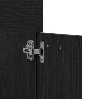 2-delige Badkamermeubelset bewerkt hout zwart eikenhout 9