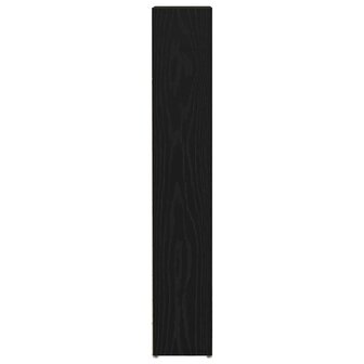 CD-kasten 2 st 21x16x93,5 cm spaanplaat zwart eikenkleurig 6