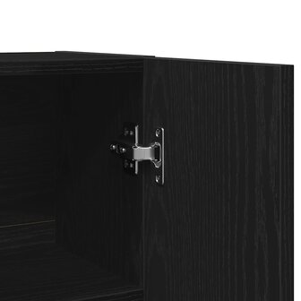 Wasmachinekast 70,5x25,5x90 cm zwart eikenkleurig 9