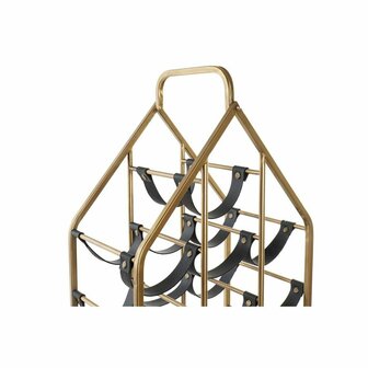 Flessenrek DKD Home Decor Zwart Gouden Metaal Plastic 37,5 x 24,5 x 82 cm 2