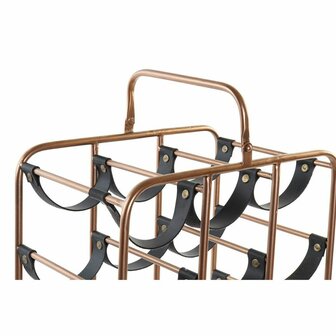 Flessenrek DKD Home Decor 37 x 23,5 x 54 cm Metaal Koper Polyurethaan 2