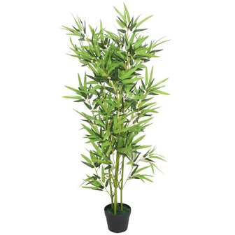 Kunstplant met pot bamboe 120 cm groen   1