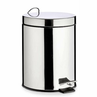 Pedaalemmer Zilverkleurig Roestvrij staal Plastic 3 L (6 Stuks) 5