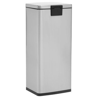 Pedaalemmer met anti-vingerafdruk 30 L RVS zilverkleurig 5
