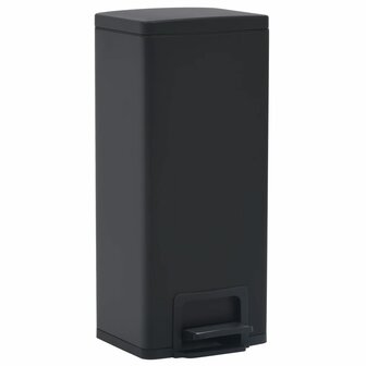 Pedaalemmer met anti-vingerafdruk 30 L RVS zwart 2