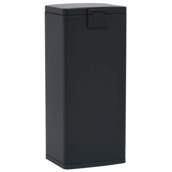 Pedaalemmer met anti-vingerafdruk 30 L RVS zwart 5