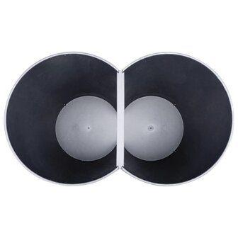 Prullenbak dubbel 50 L zwart 6